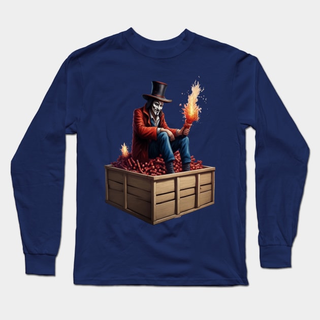 Guy Fawkes Preparing the Gunpowder Plot, 1605 Long Sleeve T-Shirt by taiche